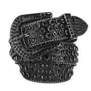 Y2K Punk Rock Style Studded Leather Belt for Men